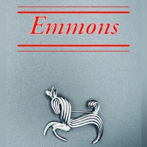 Emmons Silver Horse Brooch